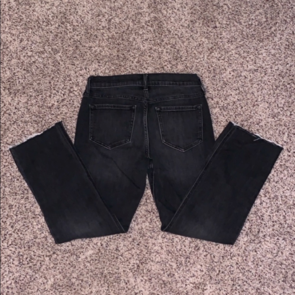 Old Navy Flare Ankle Black Jeans
